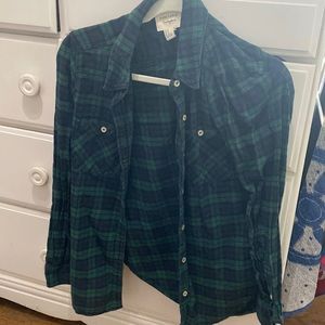 Comfy warm button up flannel